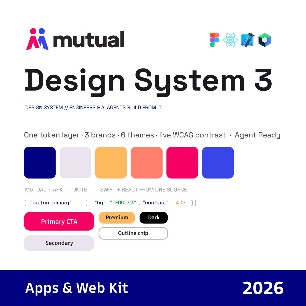 Mutual Design System, live token explorer