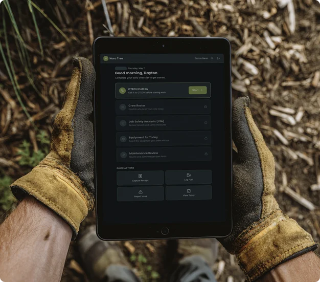 The Tree Service, iPad view